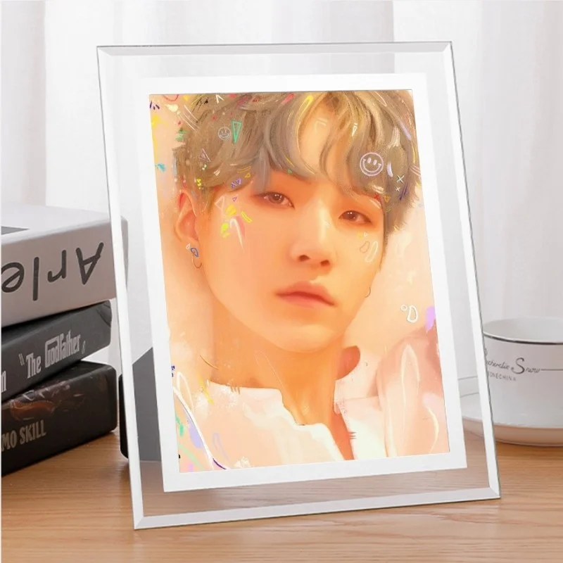 KPOP Bangtan Boys 7 inch large photo frame crystal glass photo frame Cosplay Gift JUNGKOOK JIMIN SUGA Fans Collection
KPOP Bangtan Boys 7 inch large photo frame crystal glass photo frame Cosplay Gift JUNGKOOK JIMIN SUGA Fans Collection