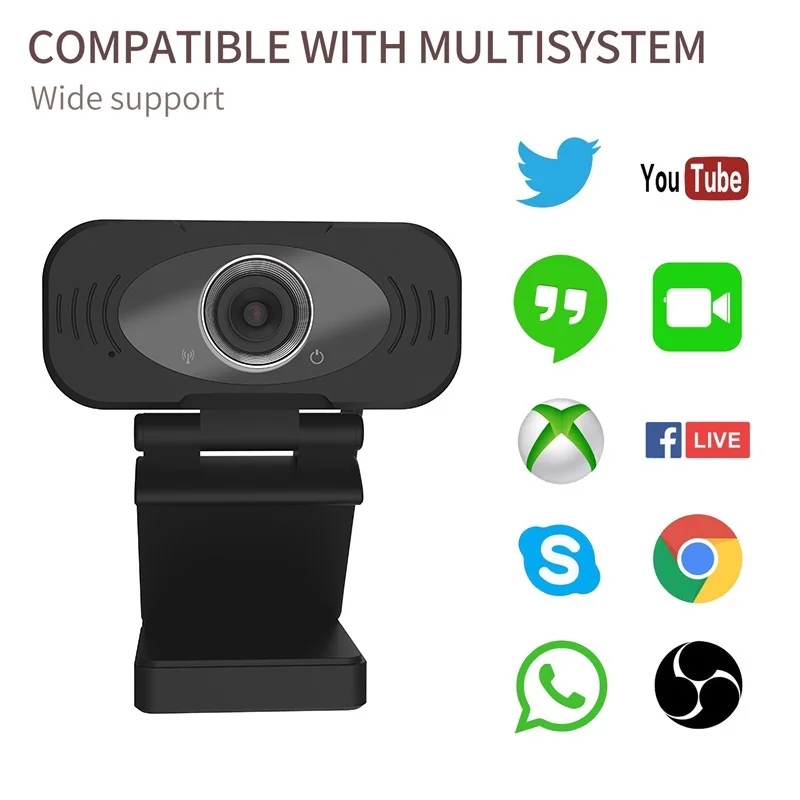 For PC Computer Mac Laptop Desktop Webcam 1080P Full HD Imilab Web Camera Built-in Microphone Rotatable USB Plug Web Cam
For PC Computer Mac Laptop Desktop Webcam 1080P Full HD Imilab Web Camera Built-in Microphone Rotatable USB Plug Web Cam