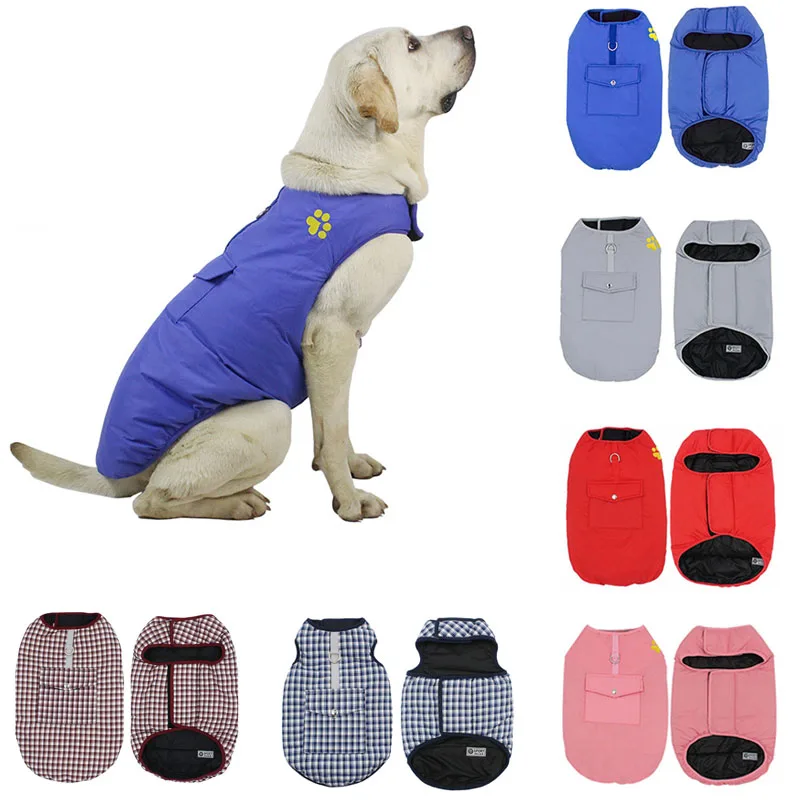 XS-4XL Double Sided Solid Color Windproof Chest Harness for Dogs Fashion Warm Dog Paw Print Vest Pets Waterproof Chests Clothes
XS-4XL Double Sided Solid Color Windproof Chest Harness for Dogs Fashion Warm Dog Paw Print Vest Pets Waterproof Chests Clothes