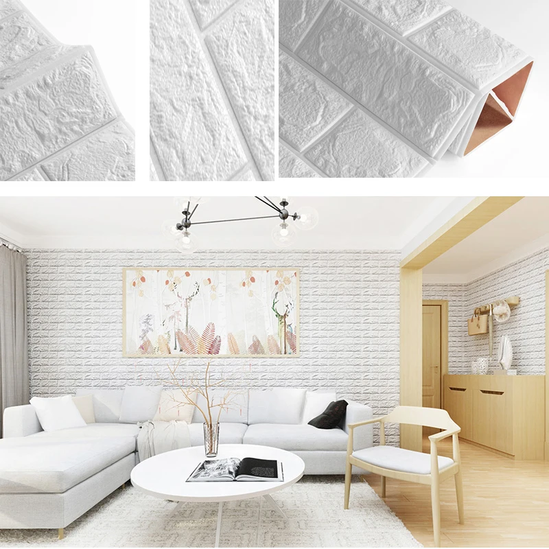 10pcs 3D Self adhesive Waterproof Wallpapers TV Background Brick Wall Sticker Living Room Bedroom Decorative Stickers
10pcs 3D Self adhesive Waterproof Wallpapers TV Background Brick Wall Sticker Living Room Bedroom Decorative Stickers