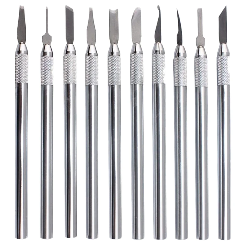 10Pcs Wax Carvers Carving Knives Pottery Clay Sculpting Tool Set Steel Modeling Hand Tool
10Pcs Wax Carvers Carving Knives Pottery Clay Sculpting Tool Set Steel Modeling Hand Tool