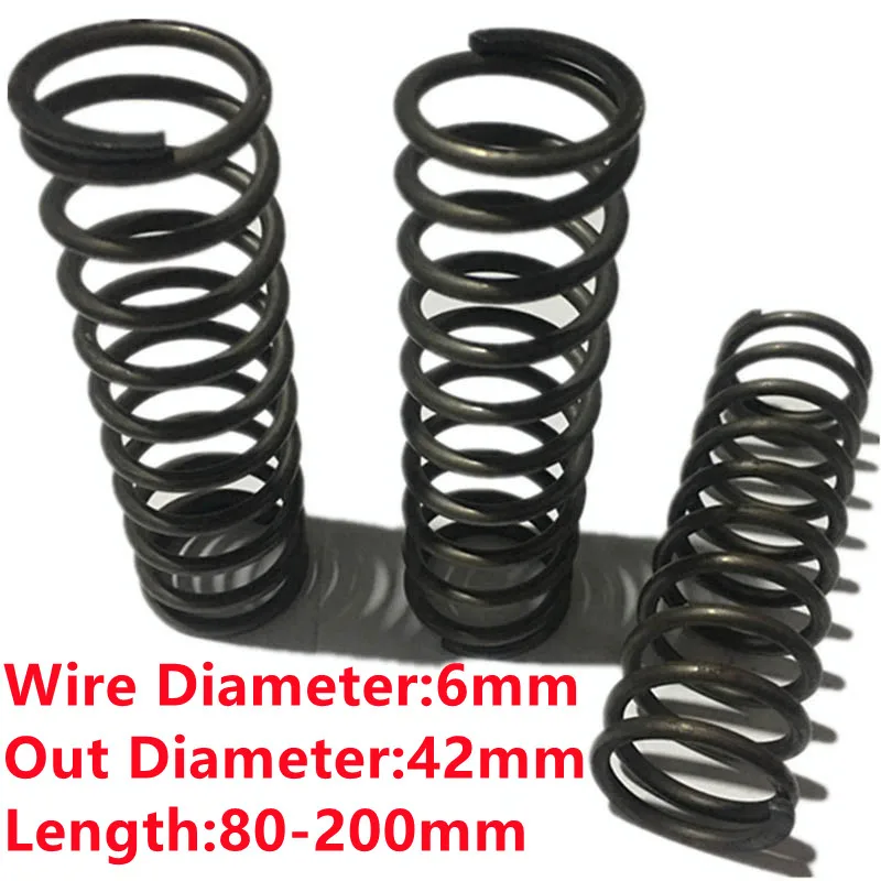 Custom Big Pressure Spring Heavy Duty Compression Spring,6mm Wire Dia*42 mm Out Dia*60/70/80/90/100/120/150/200/250mm Length
Custom Big Pressure Spring Heavy Duty Compression Spring,6mm Wire Dia*42 mm Out Dia*60/70/80/90/100/120/150/200/250mm Length
