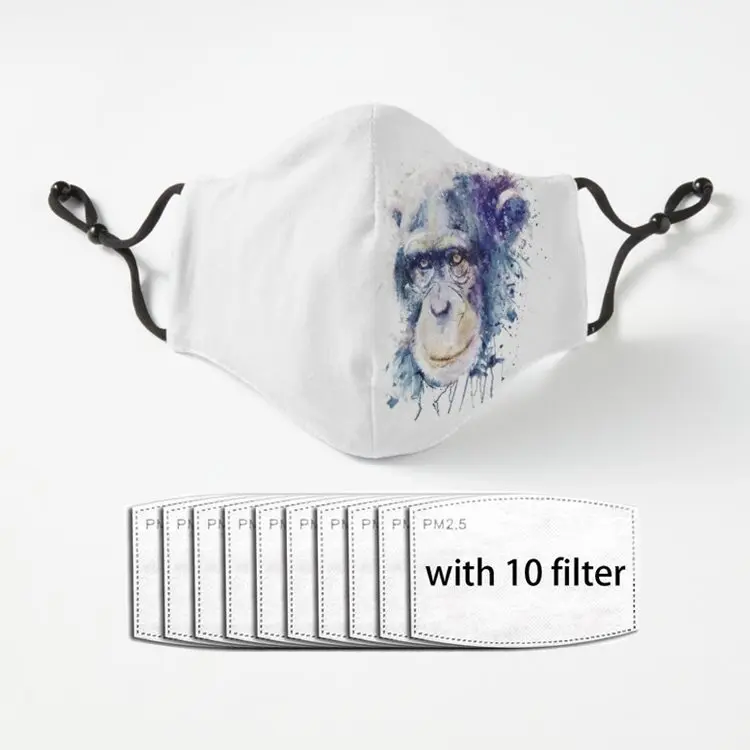 Watercolor Chimpanzee Unisex Adult Lust Senpai Face Mask Dustproof Protection Respirator Washable Mouth-Muffle
Watercolor Chimpanzee Unisex Adult Lust Senpai Face Mask Dustproof Protection Respirator Washable Mouth-Muffle