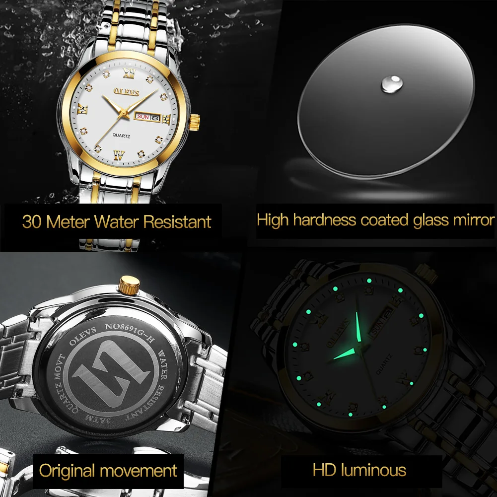 OLEVS 2021 New Fashion Mens Watches Quartz Stainless Steel Top Brand Luxury Sports Chronograph Watch Men Relogio Masculino
OLEVS 2021 New Fashion Mens Watches Quartz Stainless Steel Top Brand Luxury Sports Chronograph Watch Men Relogio Masculino