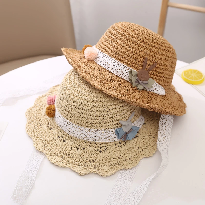 Flofallzique 2020 Baby Girl Hat Summer Hand Woven Beach Travel Sunshade Cute Lace Cartoon Rabbit Match
Flofallzique 2020 Baby Girl Hat Summer Hand Woven Beach Travel Sunshade Cute Lace Cartoon Rabbit Match