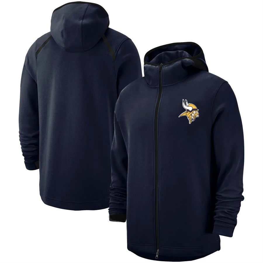 

Men's Minnesota Daily Training Sweatshirt Vikings Showtime Therma Flex Performance Full-Zip Hoodie