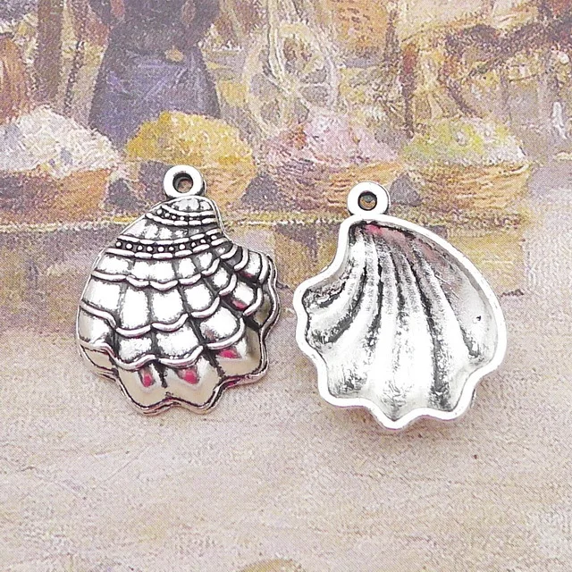 Newest 12Pcs 18*22mm Antique Silver Plated Alloy Sea Shell Charms Necklace Bracelet Charms For DIY Jewelry Making Wholesale
Newest 12Pcs 18*22mm Antique Silver Plated Alloy Sea Shell Charms Necklace Bracelet Charms For DIY Jewelry Making Wholesale