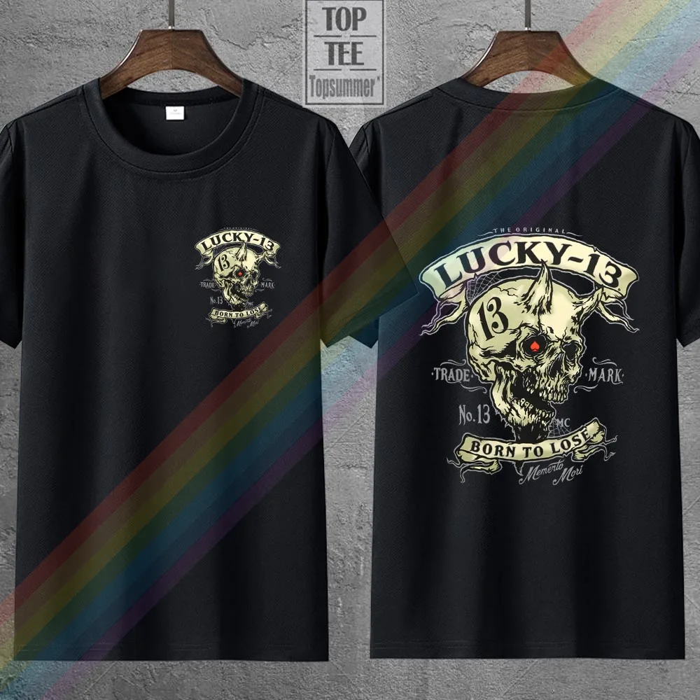 Authentic Lucky 13 Evil Skull Born To Lose T-Shirt M L Xl 3Xl 3Xl New Unisex Fashion T Shirts Top Tee
Authentic Lucky 13 Evil Skull Born To Lose T-Shirt M L Xl 3Xl 3Xl New Unisex Fashion T Shirts Top Tee
