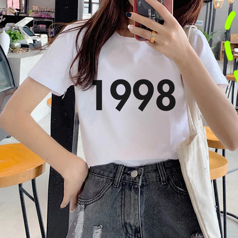 The Great Wave of Aesthetic T-Shirt Women Tumblr 90s Fashion Graphic Tee Cute T Shirts And Year number theme Summer Tops Female
The Great Wave of Aesthetic T-Shirt Women Tumblr 90s Fashion Graphic Tee Cute T Shirts And Year number theme Summer Tops Female