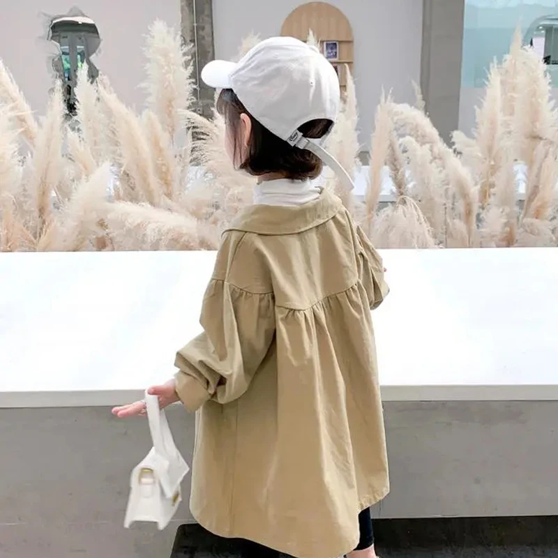 Baby Girl Casual Long Jackets Solid Color Kids Coats Children's Korean Style Clothing Spring Autumn Kids Trench Shirt Coats 2-6Y
Baby Girl Casual Long Jackets Solid Color Kids Coats Children's Korean Style Clothing Spring Autumn Kids Trench Shirt Coats 2-6Y