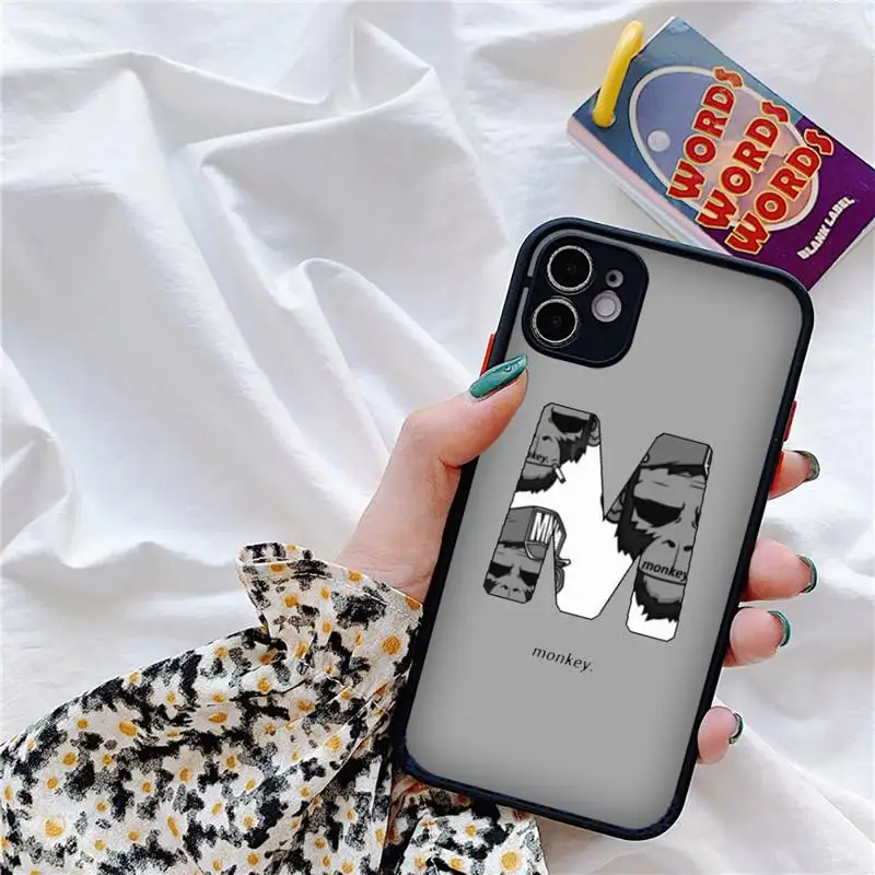 MONKEY design letter animal Phone Case matte transparent For iphone 7 8 11 12 plus mini x xs xr pro max cover
MONKEY design letter animal Phone Case matte transparent For iphone 7 8 11 12 plus mini x xs xr pro max cover
