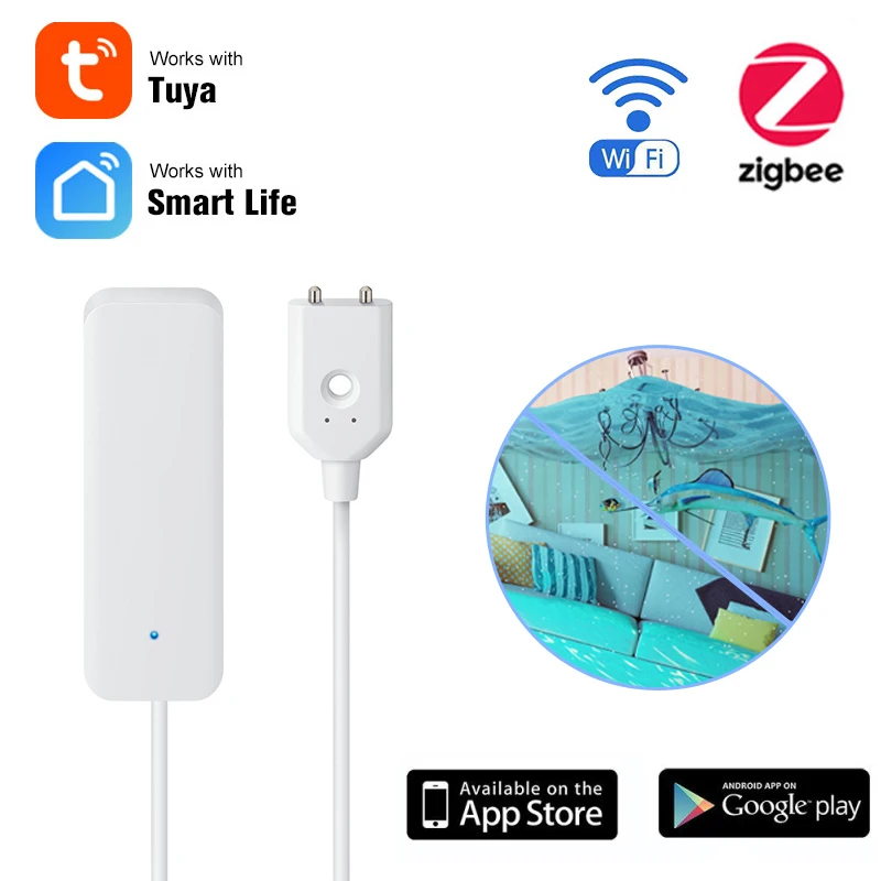 Датчик утечки воды Tuya с Wi-Fi, автономный детектор утечки воды с Wi-Fi для умного дома, система оповещения об переполнении
Датчик утечки воды Tuya с Wi-Fi, автономный детектор утечки воды с Wi-Fi для умного дома, система оповещения об переполнении