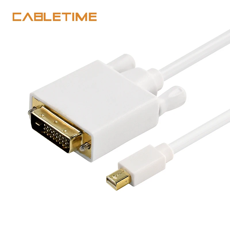 Кабель CABLETIME Mini Displayport DP DVI мини 24 + 1 м/м конвертер для MacBook Pro AiMini ТВ ноутбука