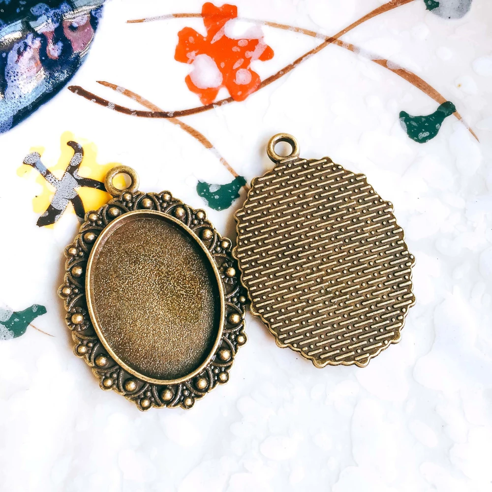 5pcs/lot 18x25mm Necklace Pendant Setting Antique Bronze Silver Glass Cabochon Blank Base Supplies for Jewelry T41
5pcs/lot 18x25mm Necklace Pendant Setting Antique Bronze Silver Glass Cabochon Blank Base Supplies for Jewelry T41