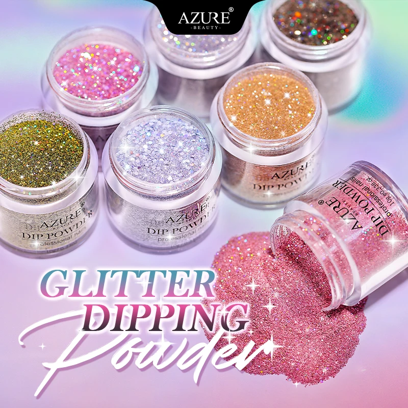 Azure beauty 13 шт./лот пудра для погружения украшение ногтей глиттер набор кистей