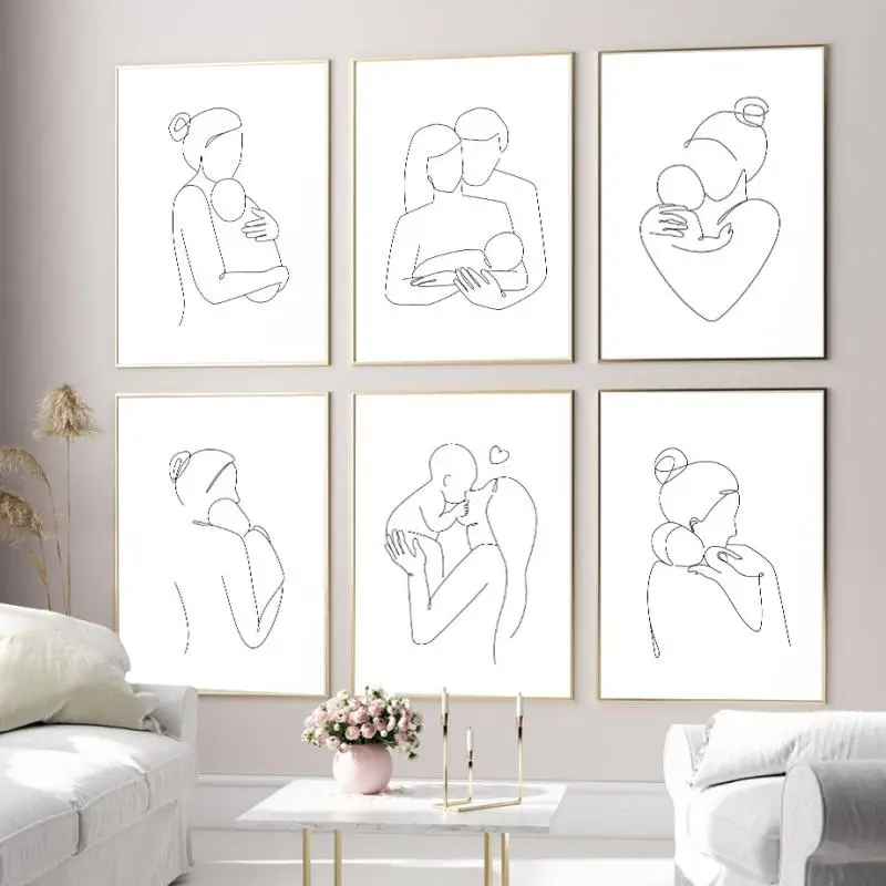 Abstract Minimalist Line Character Canvas Painting Parents Children Warm Family Wall Art Poster Modern Home Decoration Bedroom
Abstract Minimalist Line Character Canvas Painting Parents Children Warm Family Wall Art Poster Modern Home Decoration Bedroom
