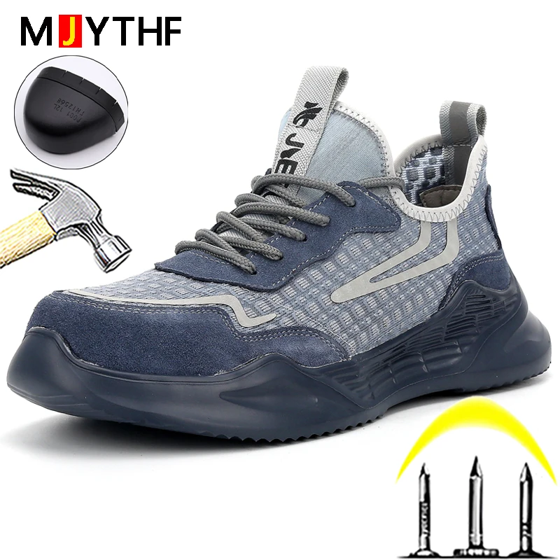 MJYTHF Safety Shoes Men Breathable Work Shoes Lightweight Sneakers Work Men Boots Anti-smash Steel Toe Shoes Security Footwear
MJYTHF Safety Shoes Men Breathable Work Shoes Lightweight Sneakers Work Men Boots Anti-smash Steel Toe Shoes Security Footwear