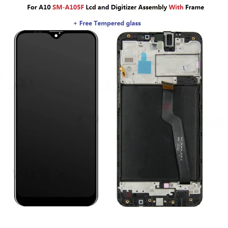 ЖК-экран и дигитайзер в сборе с рамкой для Samsung Galaxy A10 A105 A105F Black TFT Edition | Мобильные