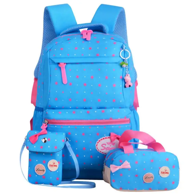 3pcs/set Printing School Bags Backpack Schoolbag Fashion Kids Lovely Backpacks For Children Girls Student Mochila | Багаж и сумки