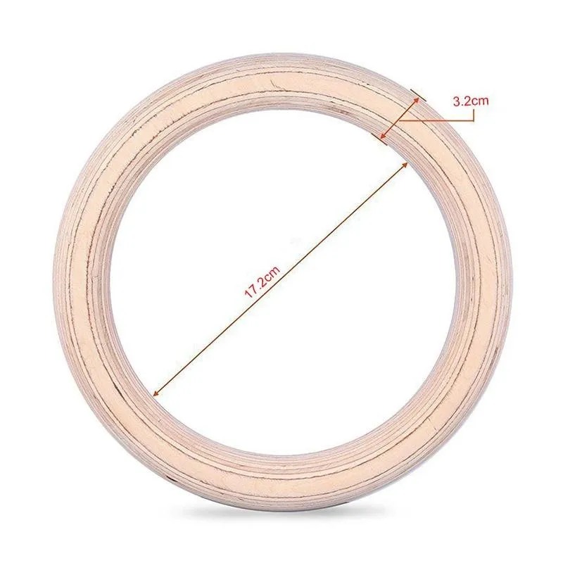 32mm Exercise Fitness Gymnastic Rings For Home Fitness Crossfit Shoulder Strength Training Workout Portable Pull Up Wooden Ring
32mm Exercise Fitness Gymnastic Rings For Home Fitness Crossfit Shoulder Strength Training Workout Portable Pull Up Wooden Ring