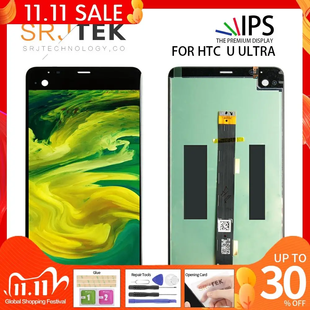 ORIGINAL 5.7" For HTC U Ultra LCD Display Touch Screen Digitizer Assembly For HTC U Ultra LCD with Frame Replacement Parts
ORIGINAL 5.7" For HTC U Ultra LCD Display Touch Screen Digitizer Assembly For HTC U Ultra LCD with Frame Replacement Parts