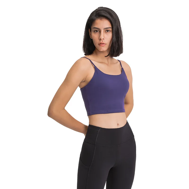 2021 New Yoga Vest Women With Chest Pad Sexy Thin Belt Beautiful Back Yoga Top Half Sling Yoga Suit
2021 New Yoga Vest Women With Chest Pad Sexy Thin Belt Beautiful Back Yoga Top Half Sling Yoga Suit