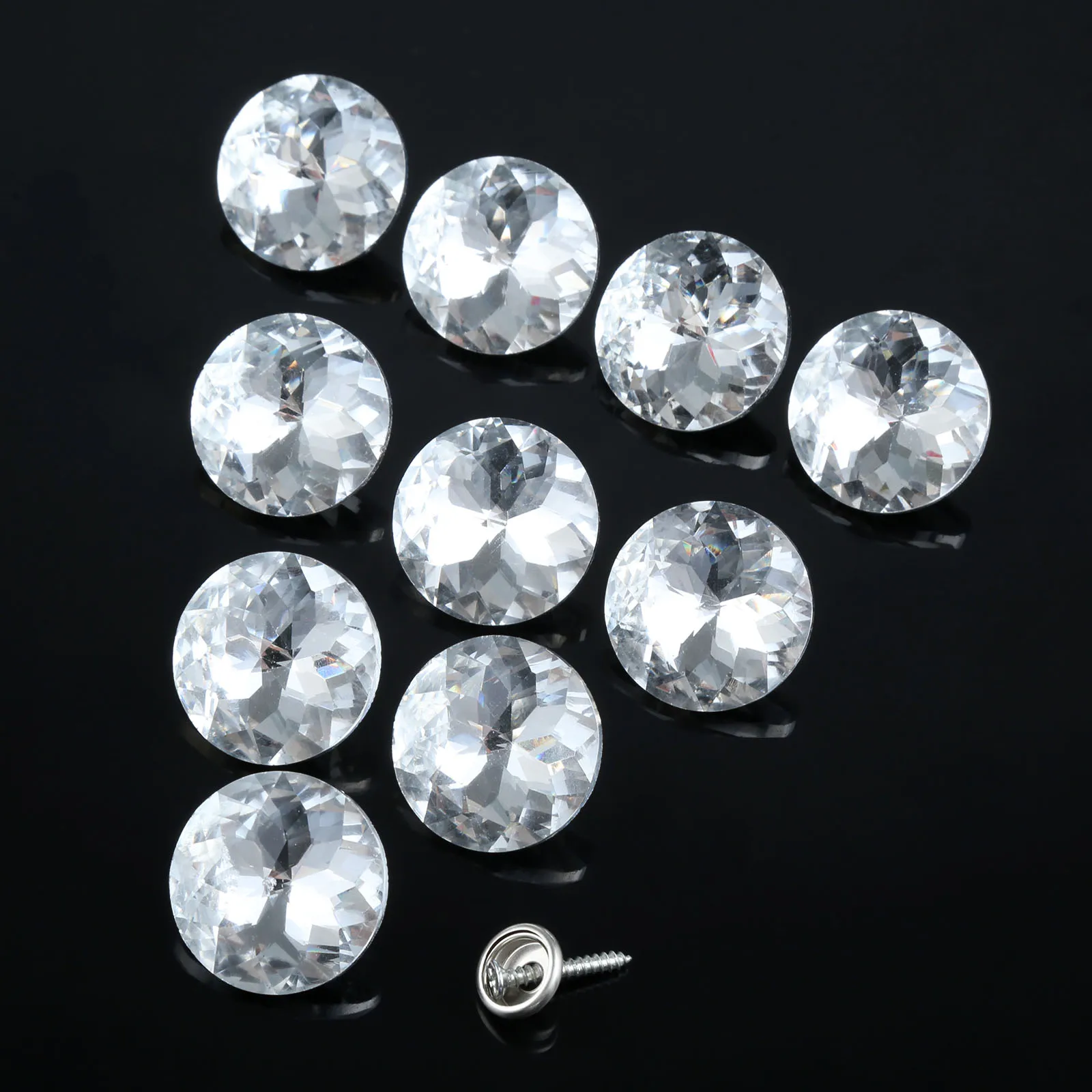 10Pcs Diamond Upholstery Nails Crystal Buckle Button Tacks Studs Pins Sofa Wall Decoration Furniture Accessory 20/22/30mm
10Pcs Diamond Upholstery Nails Crystal Buckle Button Tacks Studs Pins Sofa Wall Decoration Furniture Accessory 20/22/30mm