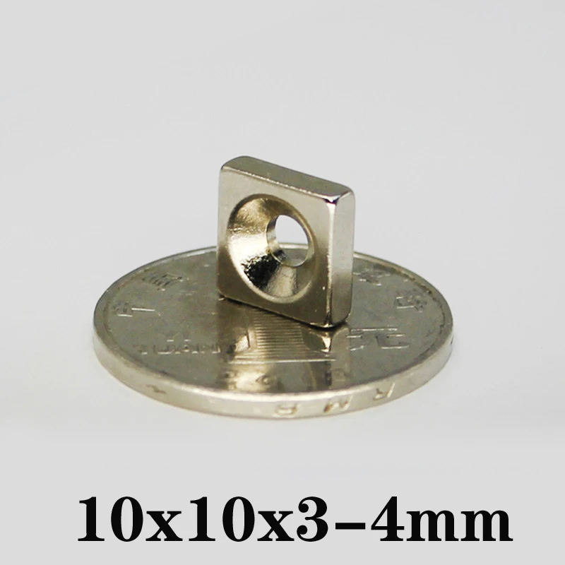 20/50/100 pcs Permanent Quadrate Magnets Countersunk 10*10*3Hole 4mm Neodymium Magnet 10x10x3mm-4mm Mini Strong Magnetic Magnets
20/50/100 pcs Permanent Quadrate Magnets Countersunk 10*10*3Hole 4mm Neodymium Magnet 10x10x3mm-4mm Mini Strong Magnetic Magnets