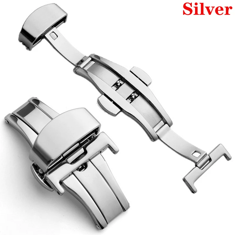 Watch Fold Buckle Double Click Butterfly Watchband Push Clasp 14/16/18/20/22mm Button Deployment Clasp Buckles Watch Accessories
Watch Fold Buckle Double Click Butterfly Watchband Push Clasp 14/16/18/20/22mm Button Deployment Clasp Buckles Watch Accessories