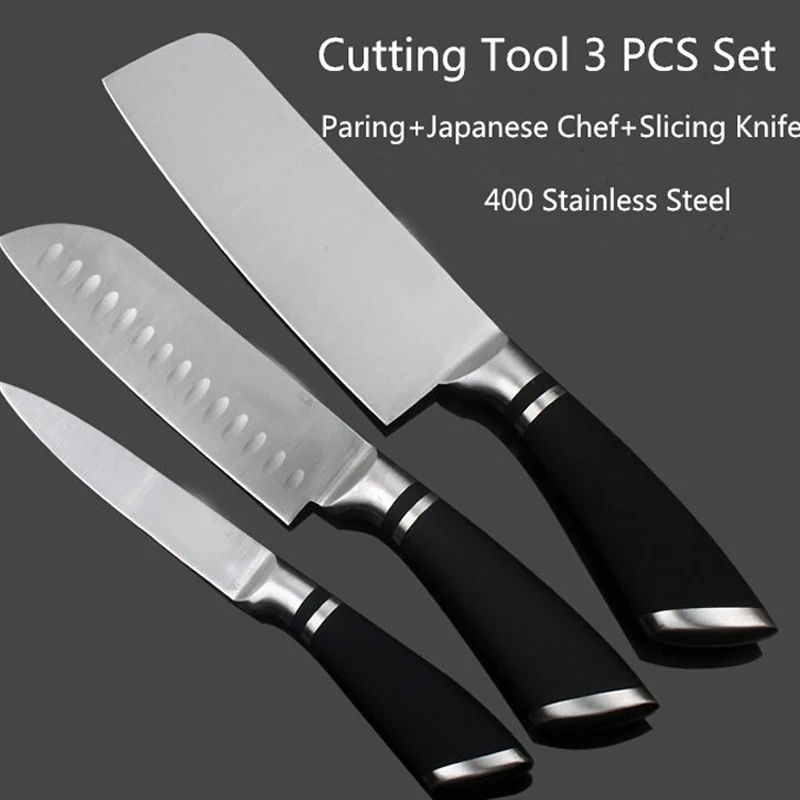 3 PCS Popular Stainless Steel Kitchen Knife Set Chopping Santoku Utility Knife 3Cr14mov Chef Knives Set Super Sharp Cooking Tool
3 PCS Popular Stainless Steel Kitchen Knife Set Chopping Santoku Utility Knife 3Cr14mov Chef Knives Set Super Sharp Cooking Tool