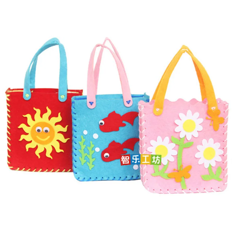 4pcs/Pack Non-Woven Fabric DIY Handbag Children Craft Toy Cartoon Animal Flower Handmade Sewing Bag Educational Toys Kids Gift
4pcs/Pack Non-Woven Fabric DIY Handbag Children Craft Toy Cartoon Animal Flower Handmade Sewing Bag Educational Toys Kids Gift
