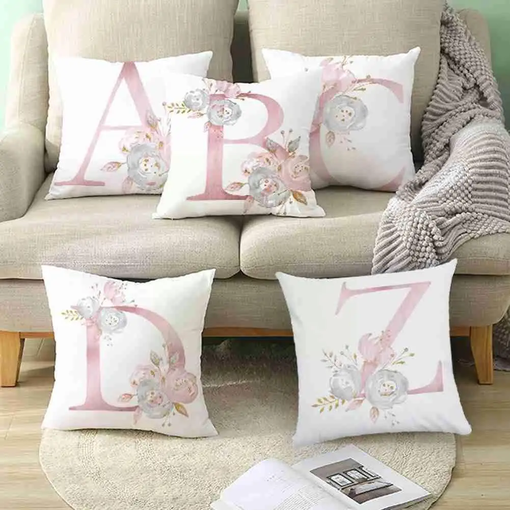 1pc Flower Decorative Pillow English Alphabet Letter Kussenhoes Pink 45*45 Decor Pillows Sofa Home Cushion Cover P S5a2
1pc Flower Decorative Pillow English Alphabet Letter Kussenhoes Pink 45*45 Decor Pillows Sofa Home Cushion Cover P S5a2
