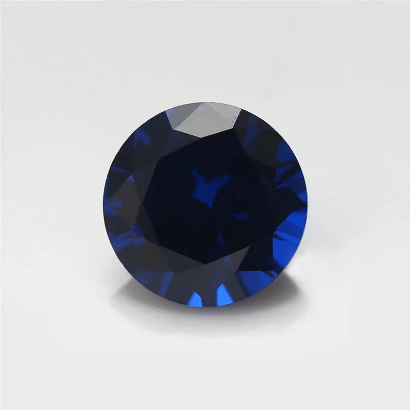 

500pcs/pack Size 1mm-2mm Round Brilliant Cut 112# 113# 114# Blue Gems Synthetic Spinel Blue Stone For Jewelry DIY