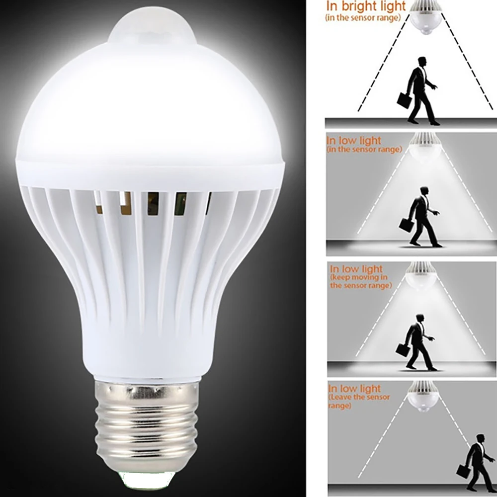 Lamp With Motion Sensor Light PIR LED Night Light Movement Detection Sensor Lights Home Sound Light Sensor 220V lamps E27
Lamp With Motion Sensor Light PIR LED Night Light Movement Detection Sensor Lights Home Sound Light Sensor 220V lamps E27