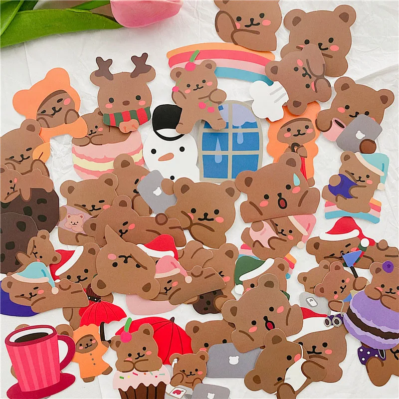 60Pcs/pack Cute Lazy Bear Stickers Scrapbooking Decorative Sticker Korean DIY Diary Album Stick Label Kawaii Stationery
60Pcs/pack Cute Lazy Bear Stickers Scrapbooking Decorative Sticker Korean DIY Diary Album Stick Label Kawaii Stationery