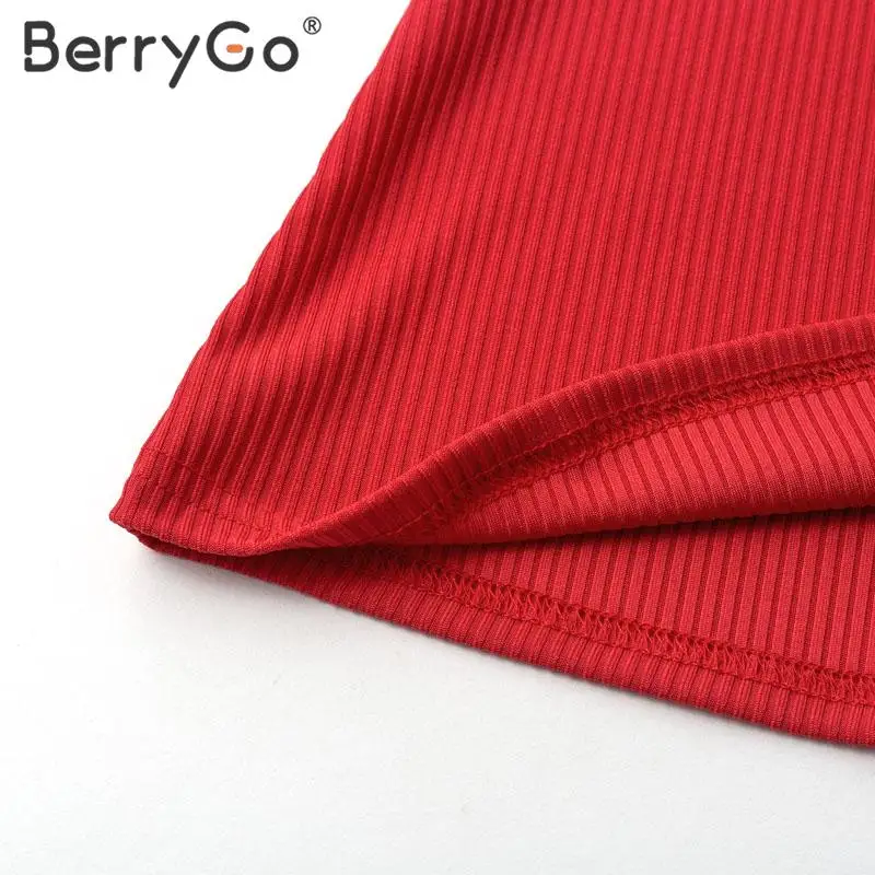 BerryGo сексуальный женский свитер с v-образным вырезом на пуговицах вязанный