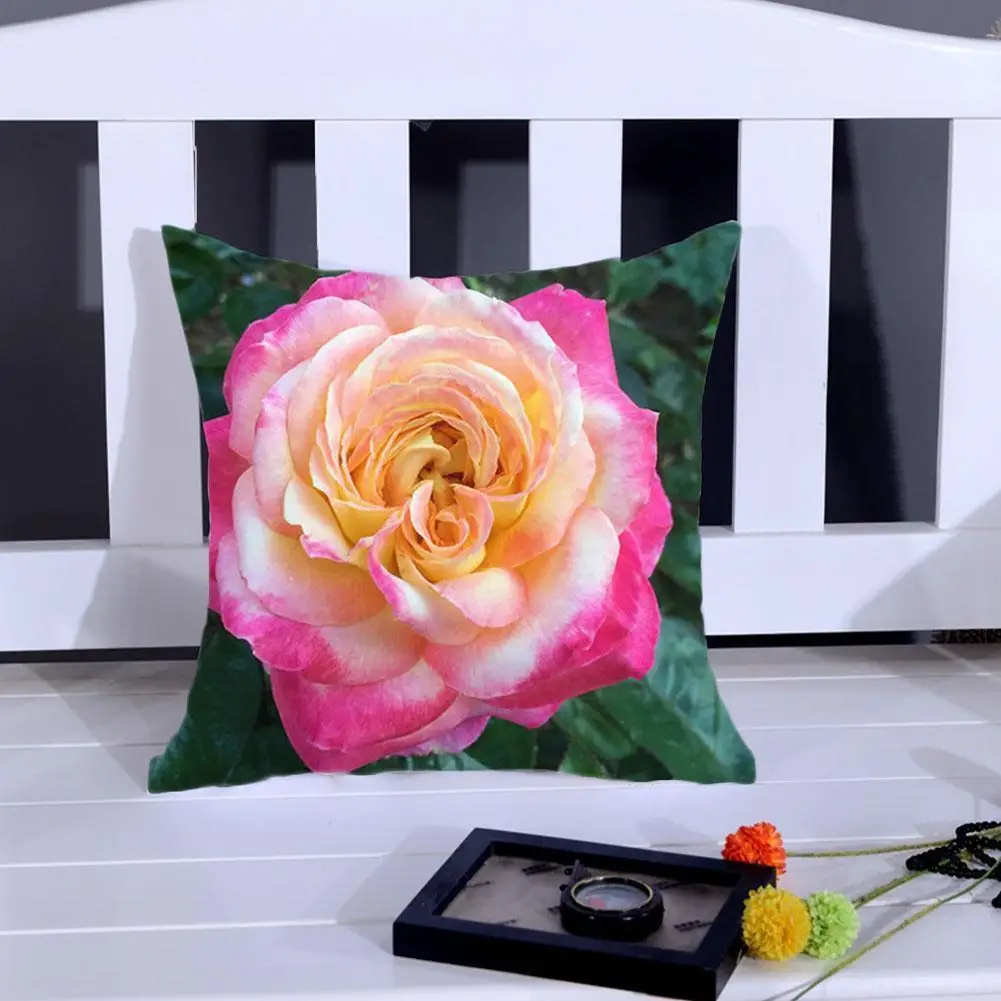 Pillow Cover For Home Sofa Bed Chair Car Decorative Fuwatacchi Cushion Tulip Rose Sunflower Pillows Carnation Flower Cover L3V1 
Pillow Cover For Home Sofa Bed Chair Car Decorative Fuwatacchi Cushion Tulip Rose Sunflower Pillows Carnation Flower Cover L3V1