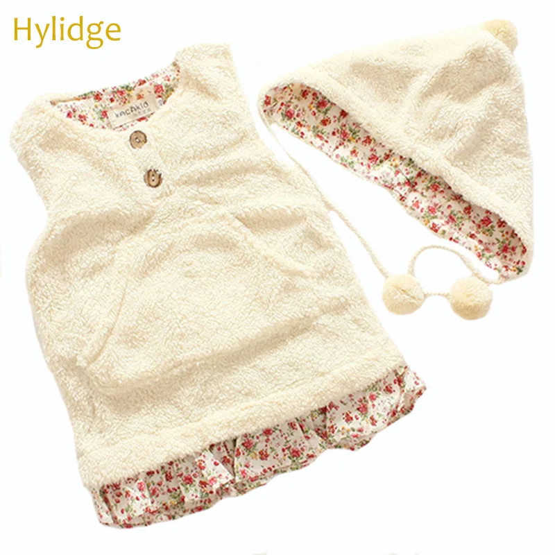 Hylidge 2PCS/set Soft Fleece Girls Coats Winter Ruffles Princess Dress Girls Vest with Pompom Baby Winter Hat Baby Girl Clothes
Hylidge 2PCS/set Soft Fleece Girls Coats Winter Ruffles Princess Dress Girls Vest with Pompom Baby Winter Hat Baby Girl Clothes