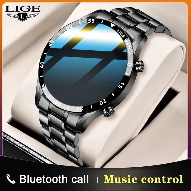 LIGE 2022 New Men Smart Watch Bluetooth Call Music Control Sport Fitness Men's Watches Heart Rate Smartwatch for Android IOS Box
LIGE 2022 New Men Smart Watch Bluetooth Call Music Control Sport Fitness Men's Watches Heart Rate Smartwatch for Android IOS Box