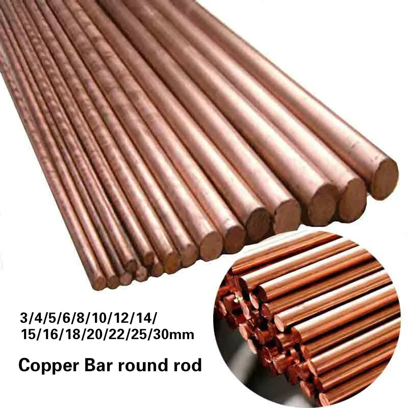 Length 100mm Copper Rod Round Bar 15 of Sizes Red Metal Length 3/4/5/6/8/10/12/14/15/16/18/20/22/25/30mm Copper Bar 
Length 100mm Copper Rod Round Bar 15 of Sizes Red Metal Length 3/4/5/6/8/10/12/14/15/16/18/20/22/25/30mm Copper Bar