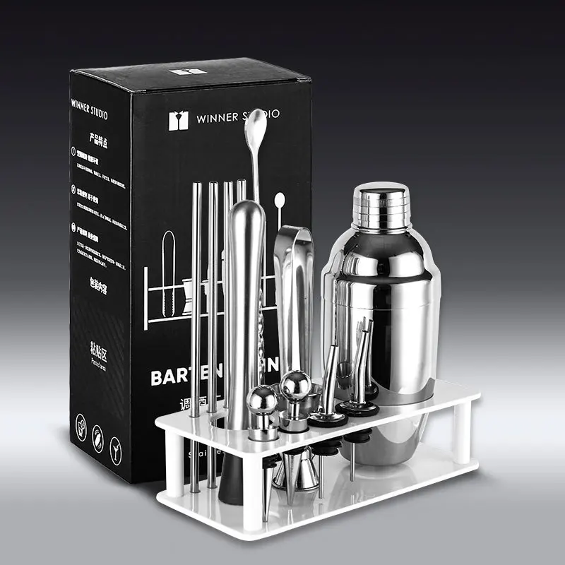 Stainless Steel Bartender Kit 6/13pcs Basic Cocktail Shaker Set Home DIY Suit for Mixed Drinks Martini Bar Tools
Stainless Steel Bartender Kit 6/13pcs Basic Cocktail Shaker Set Home DIY Suit for Mixed Drinks Martini Bar Tools