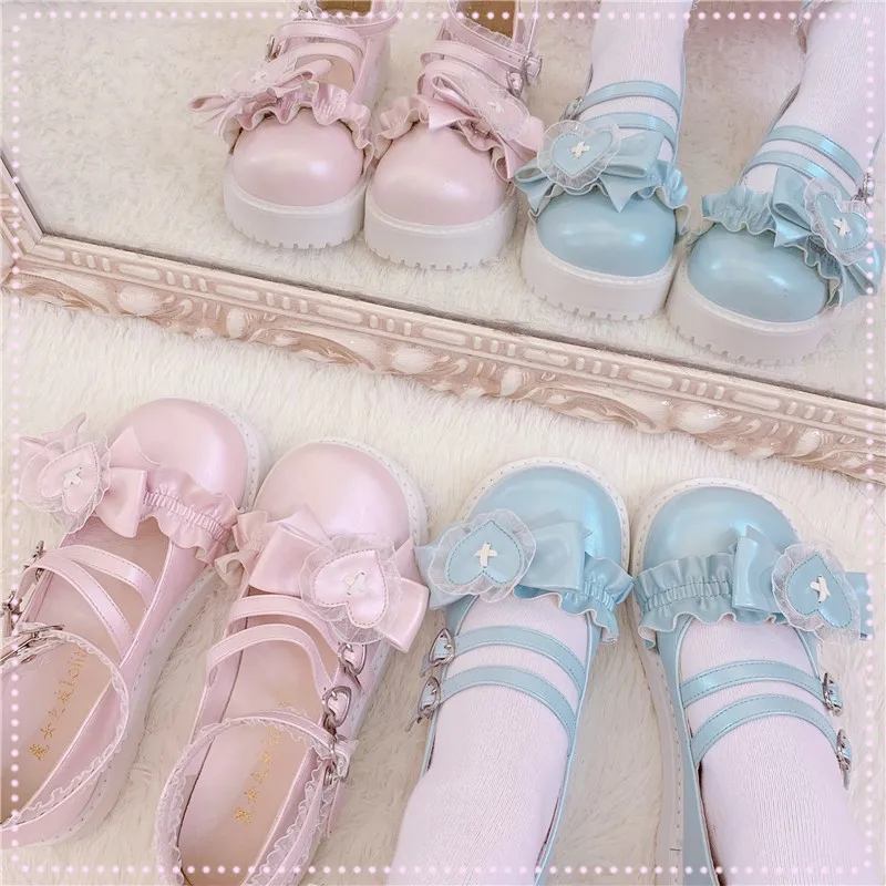 Gothic Lolita Shoes Vintage Round Head Women Casual Shoes Cute Female Cross Bandage Kawaii Shoes Loli Cosplay Kawaii Girl
Gothic Lolita Shoes Vintage Round Head Women Casual Shoes Cute Female Cross Bandage Kawaii Shoes Loli Cosplay Kawaii Girl