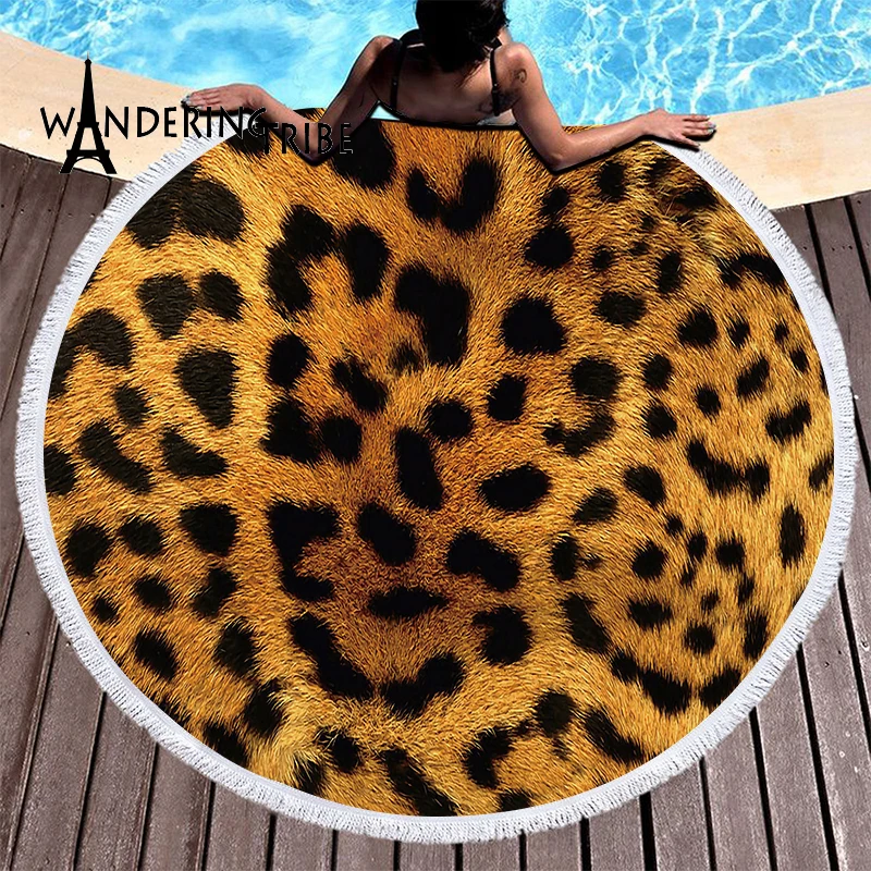 Bohemian Beach Towel Microfiber Animals Round 150Cm Animals Leopard Print Tiger Skin Towel Beach Personalized Sport Yoga Summer
Bohemian Beach Towel Microfiber Animals Round 150Cm Animals Leopard Print Tiger Skin Towel Beach Personalized Sport Yoga Summer