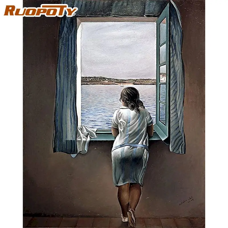 RUOPOTY 60×75cm Painting By Numbers Figure By the window Coloring DIY Frameless Oil Picture By Number Home Decoration Arts
RUOPOTY 60×75cm Painting By Numbers Figure By the window Coloring DIY Frameless Oil Picture By Number Home Decoration Arts