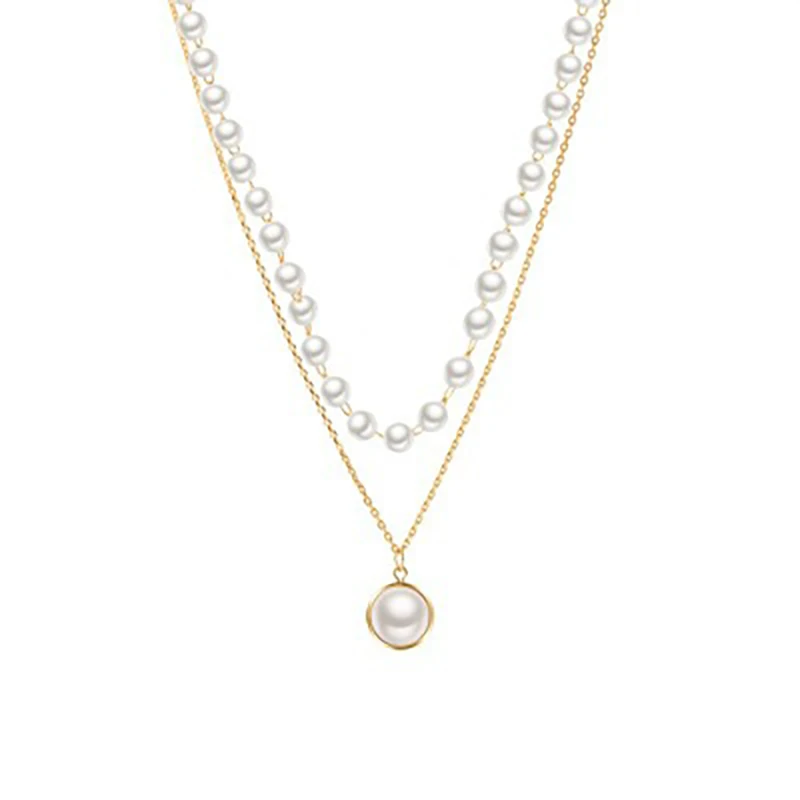 Fashion New European and American Retro Ethnic Style Multi-layer Pearl Short Gold Silver Necklace for Women Jewelry
Fashion New European and American Retro Ethnic Style Multi-layer Pearl Short Gold Silver Necklace for Women Jewelry