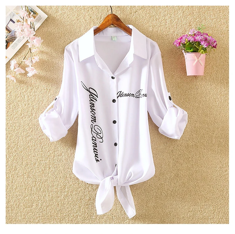 Houthion Printing Chiffon Women's Blouses Long Sleeve Top Spring Summer Fashion Casual Retro Temperament Blouse Woman Shirt
Houthion Printing Chiffon Women's Blouses Long Sleeve Top Spring Summer Fashion Casual Retro Temperament Blouse Woman Shirt