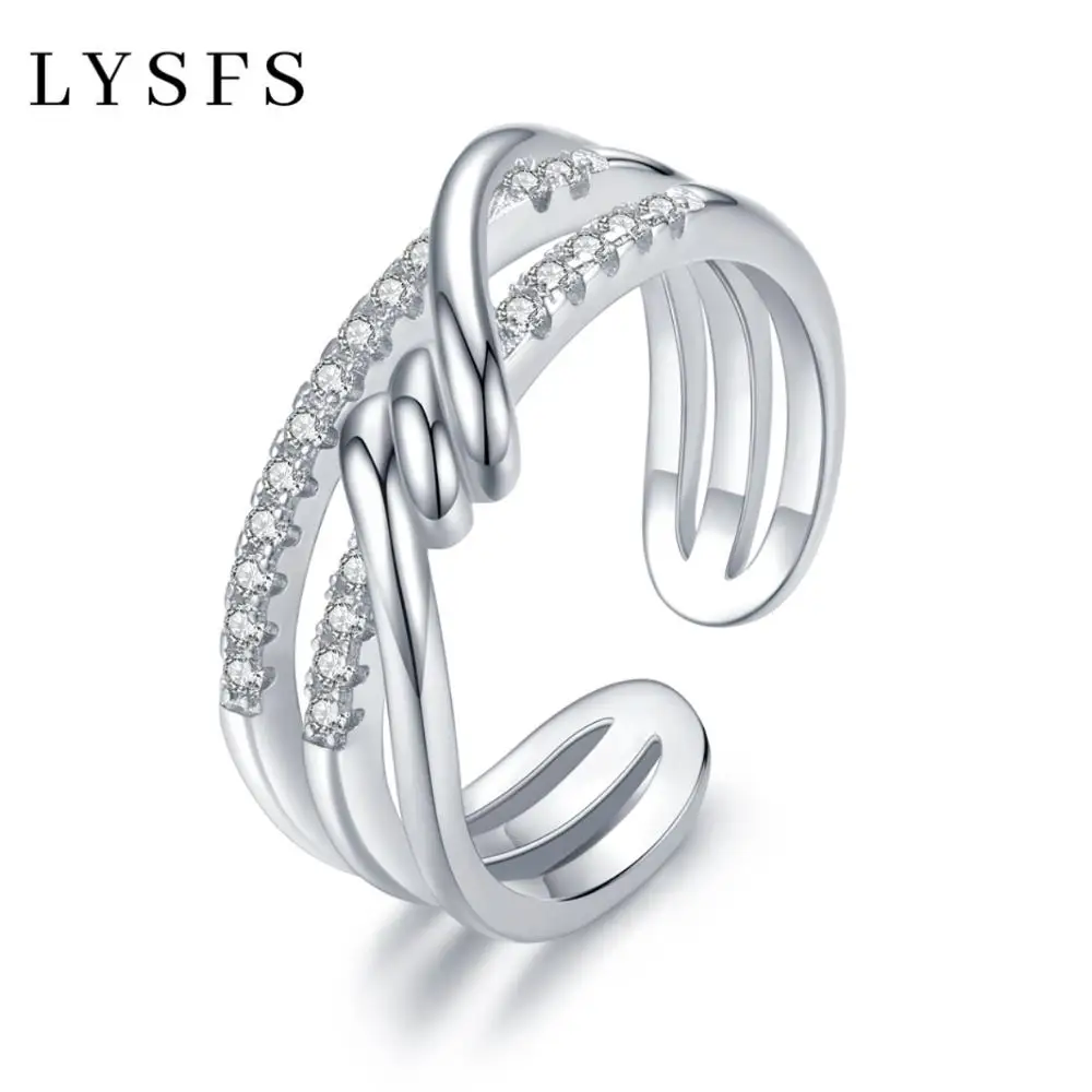 LYSFS Genuine 925 Sterling Silver Free Size Open Adjustable Finger Rings for Women Statement Wedding Jewelry
LYSFS Genuine 925 Sterling Silver Free Size Open Adjustable Finger Rings for Women Statement Wedding Jewelry