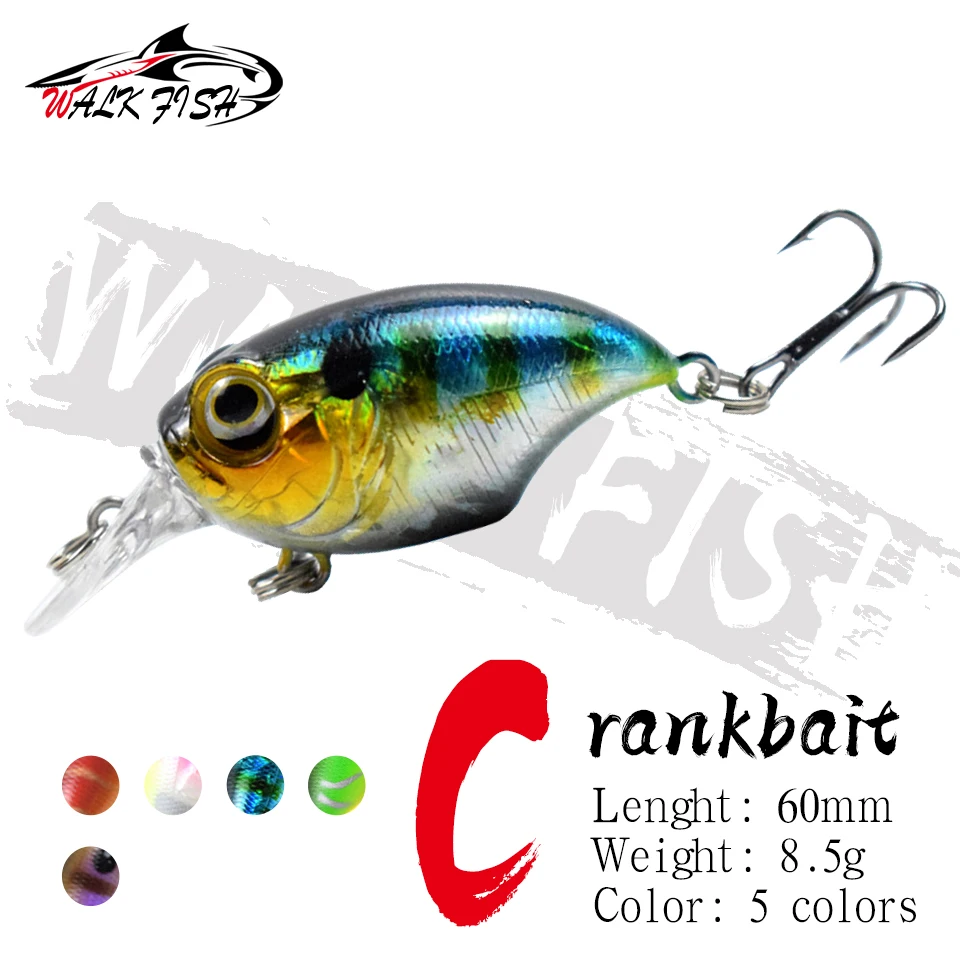 WALK FISH 60MM 8.5G Crankbait 3D Eyes Fishing Lure Minnow Floating Hard Lures Wobblers Round Diver Bait Bass Pike Fishing Tackle
WALK FISH 60MM 8.5G Crankbait 3D Eyes Fishing Lure Minnow Floating Hard Lures Wobblers Round Diver Bait Bass Pike Fishing Tackle