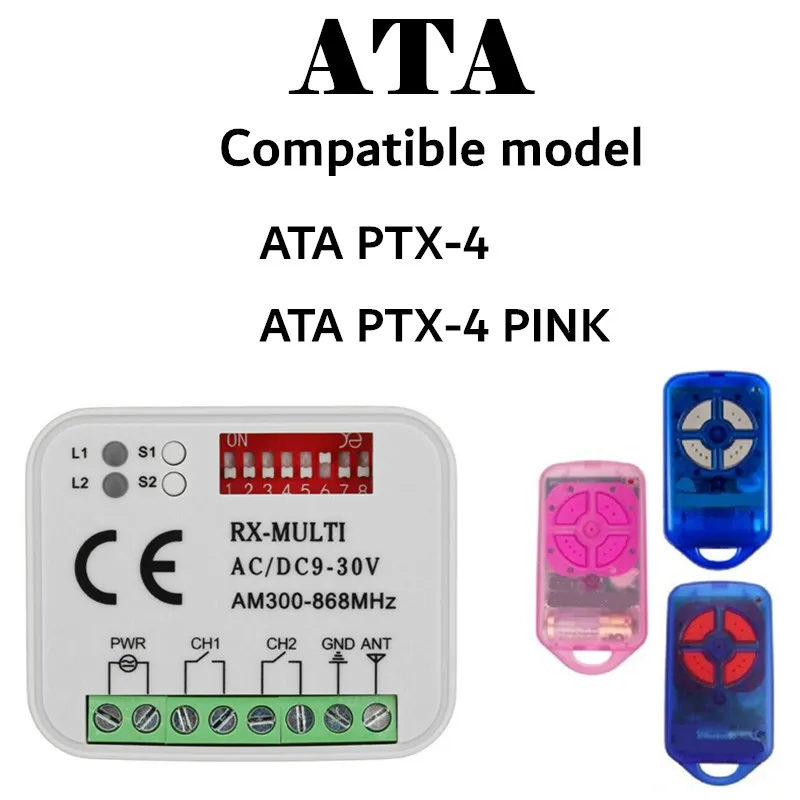 ATA PTX4 433 92 MHz пульт дистанционного управления PTX-4 rolling code дверь гаража замена Пульт