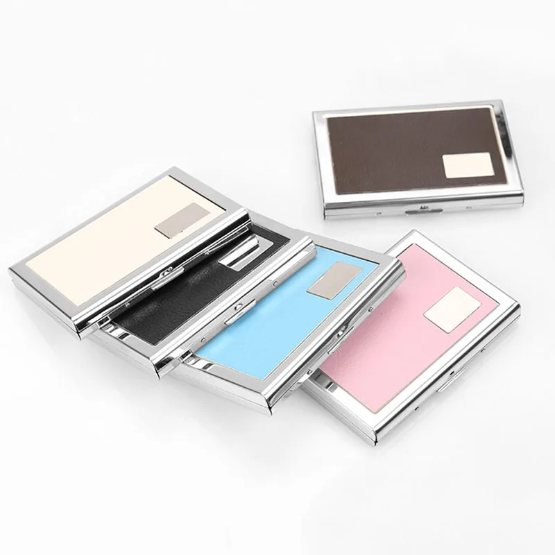 100PCS / LOT Creative Stainless Metal Credit Case Box Men Women Business Card Holder Bank Card Bag Coin Wallet
100PCS / LOT Creative Stainless Metal Credit Case Box Men Women Business Card Holder Bank Card Bag Coin Wallet